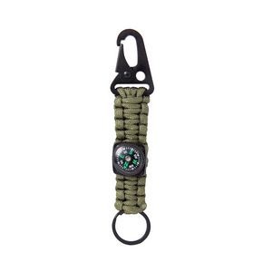 Handmade Paracord Survivor Rope Key Chain With Eagle Beak Carabiner 23