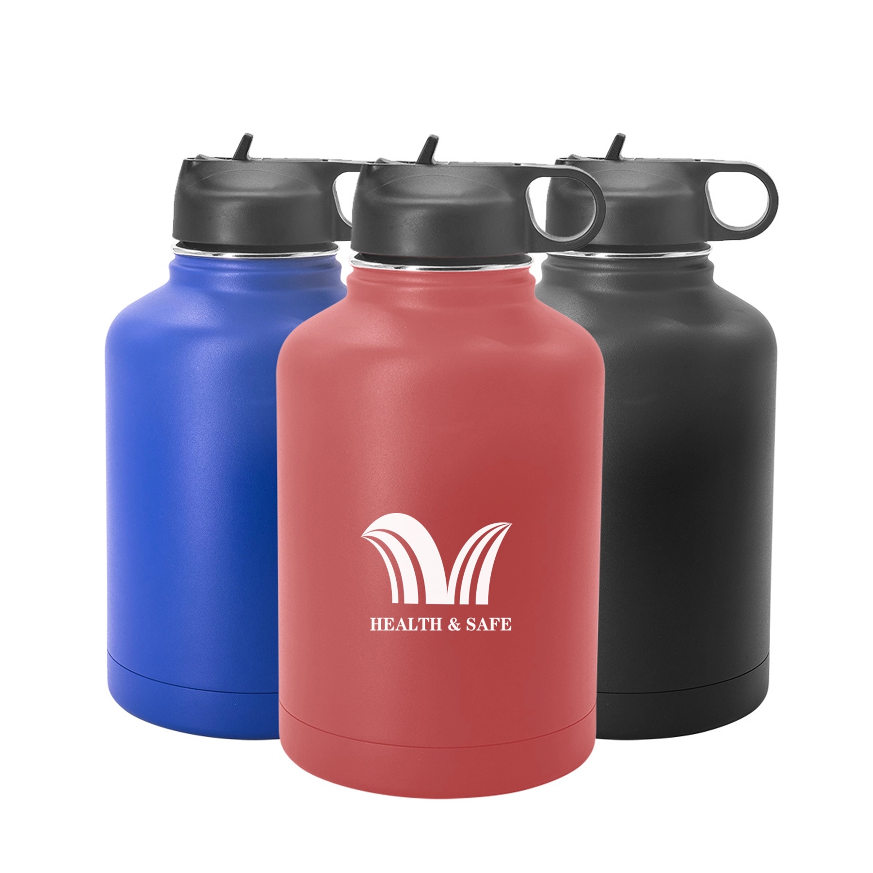 50oz Vacuum Insulated Water Bottle with Straw Lid, custom water bottle with logo imprint 8