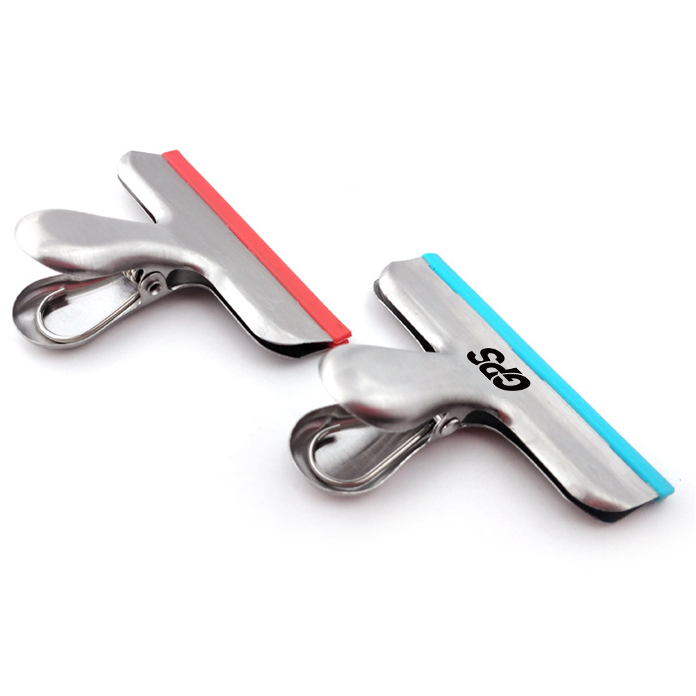3 " Silicone and Stainless Steel Chip Bag Clips 2