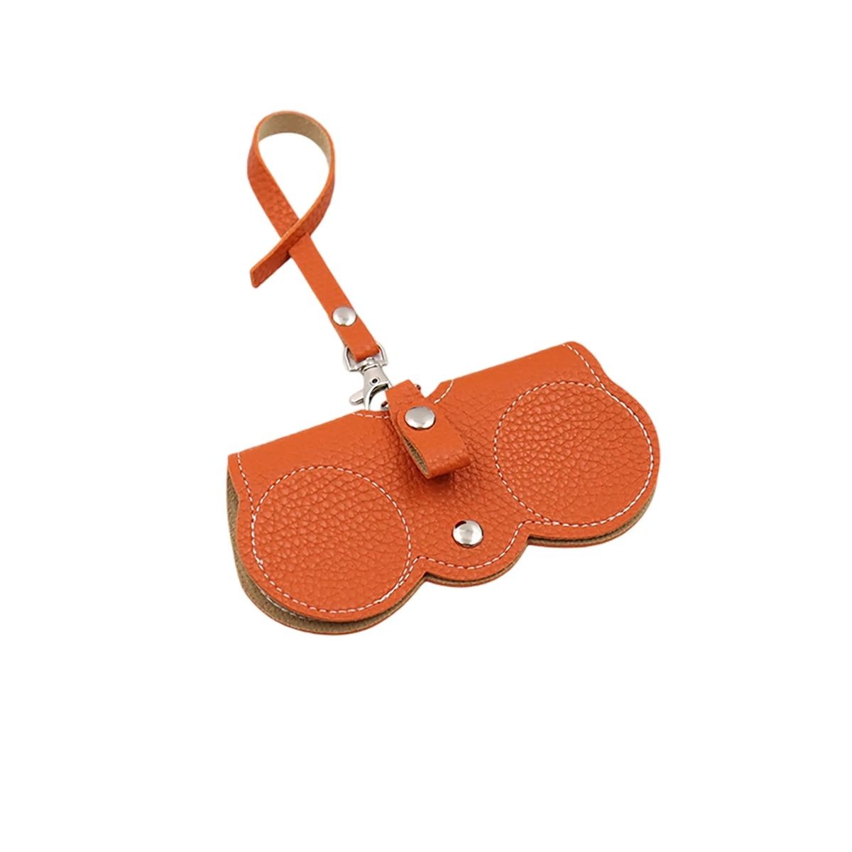Portable Leather Glasses Case with Clip and Customizable Logo 6