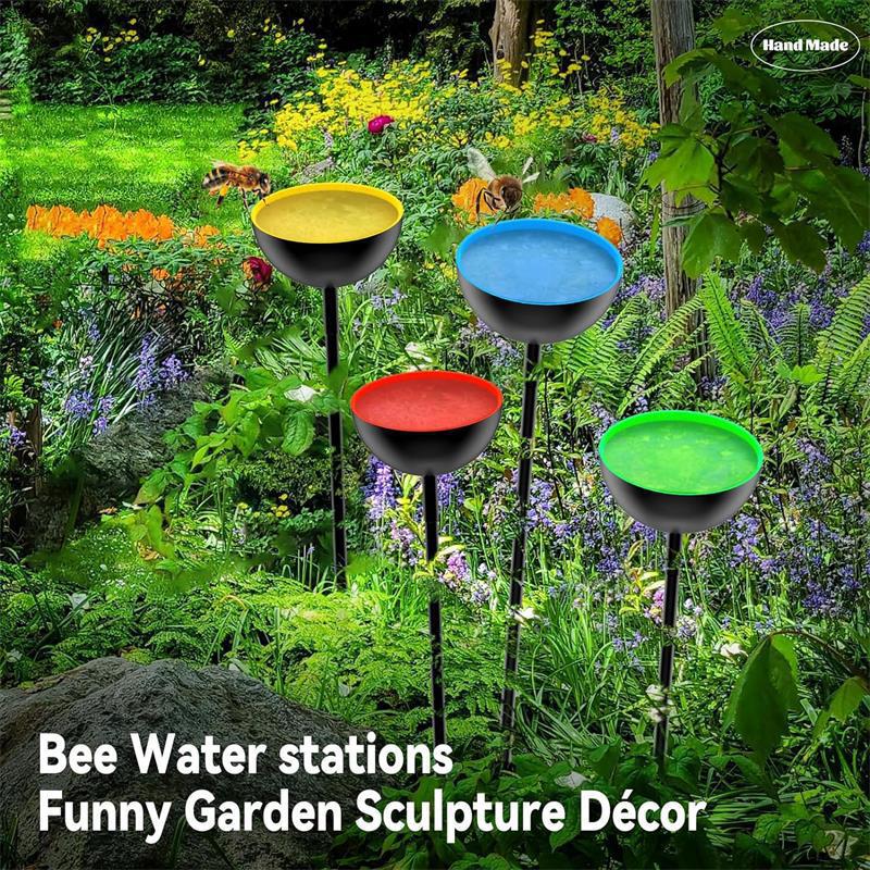 Bee Watering Stations Bee Cups for Garden 6