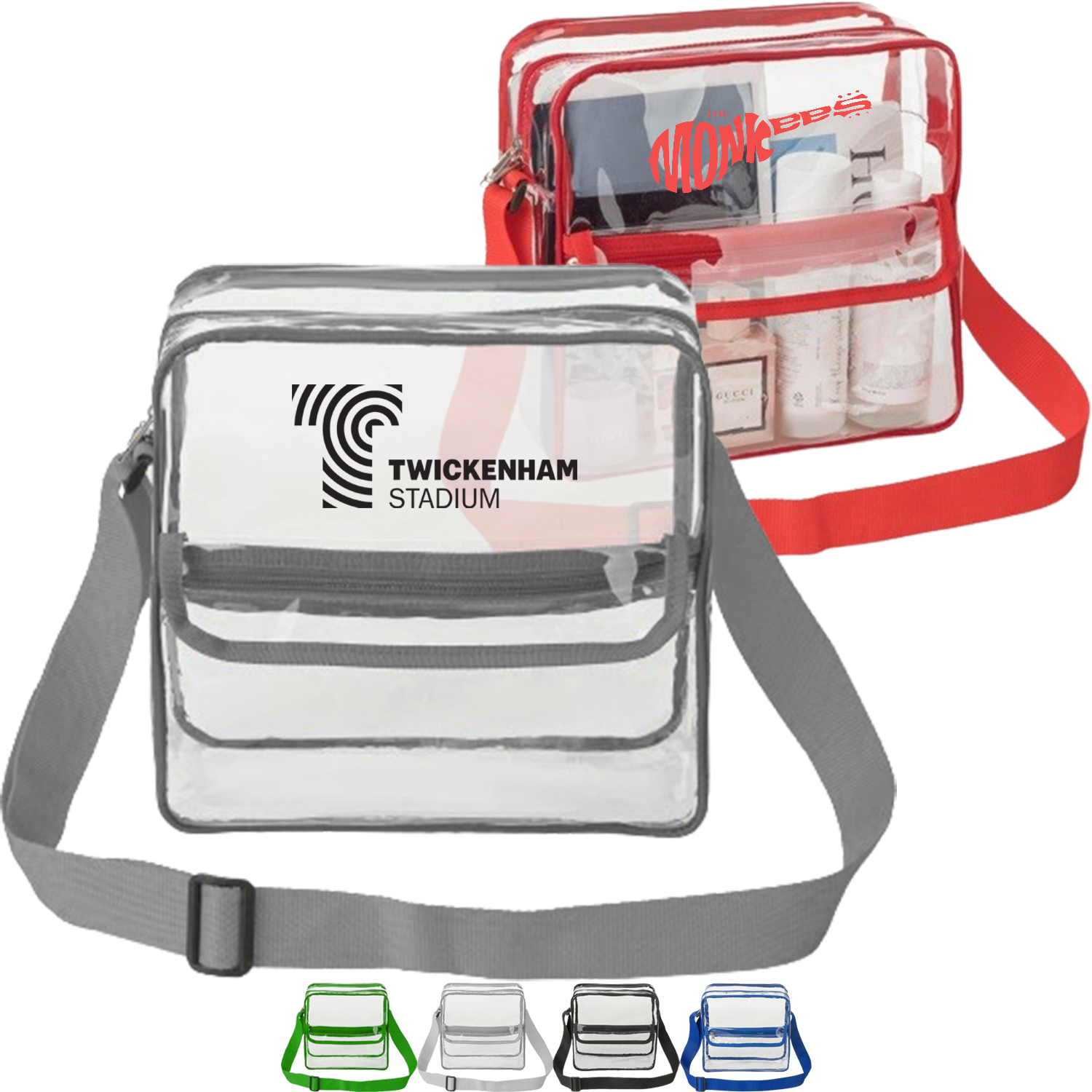 Fashion Clear Purse Handbag PVC Transparent Crossbody Bag 5