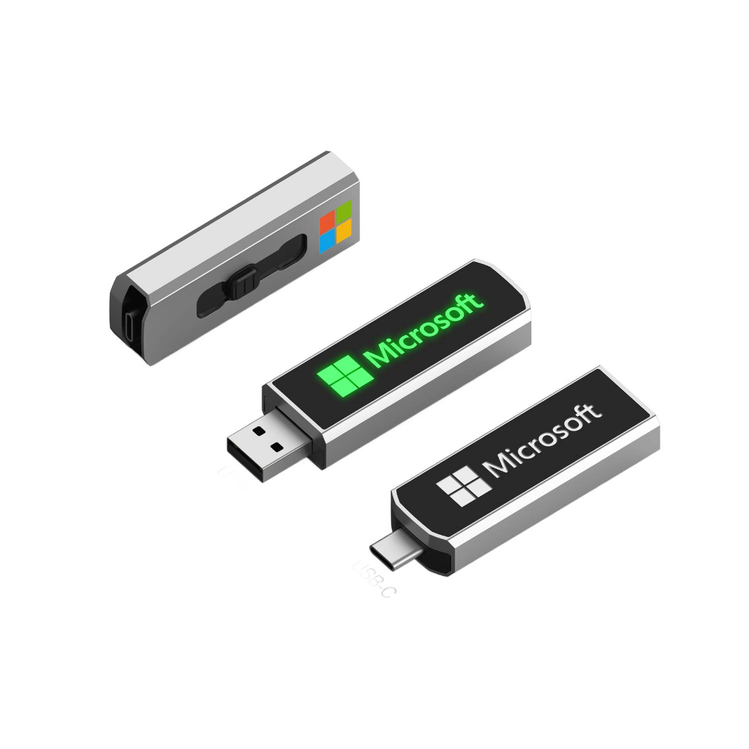 Type-C LED Light Up OTG USB Flash Drive 1