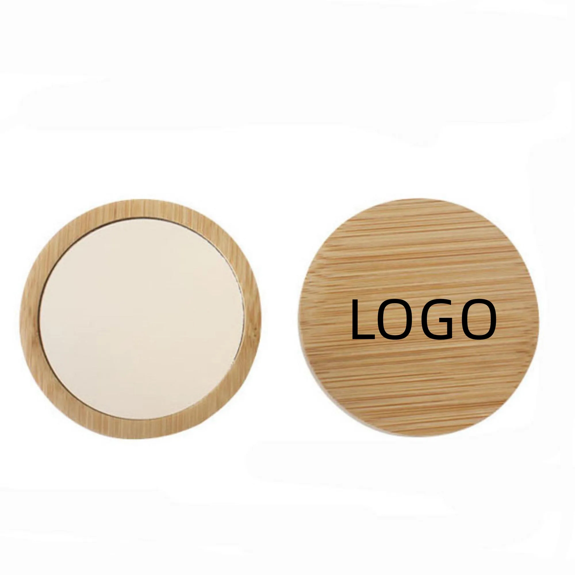 Pocket Wooden Makeup Mirror MOQ 50PCS 1