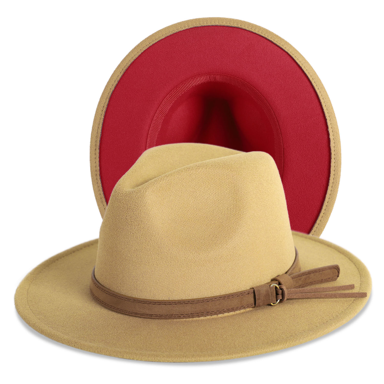 Fedora Hat w/Wide Belt Band 6