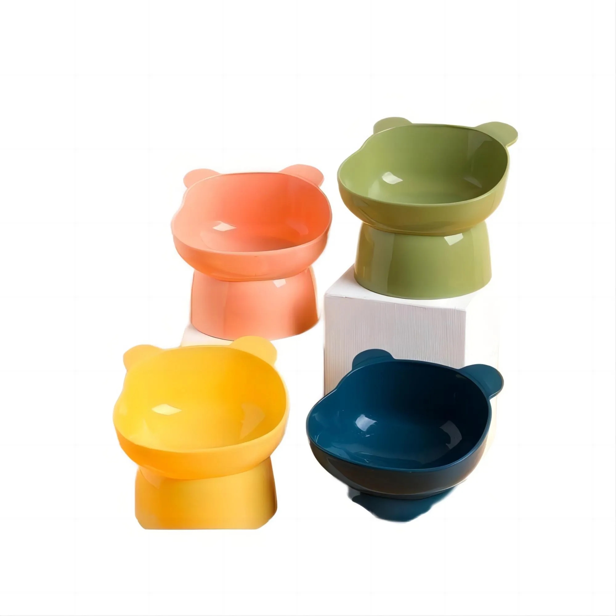 Cat Bowl Tilted High Legged 2