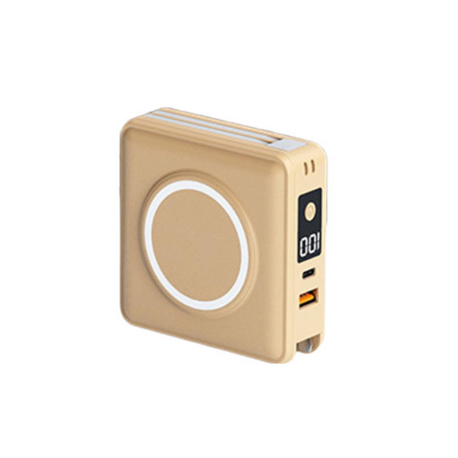 Magnetic Power Bank with Built-in Cable and AC Charger - 15000 mAh 4