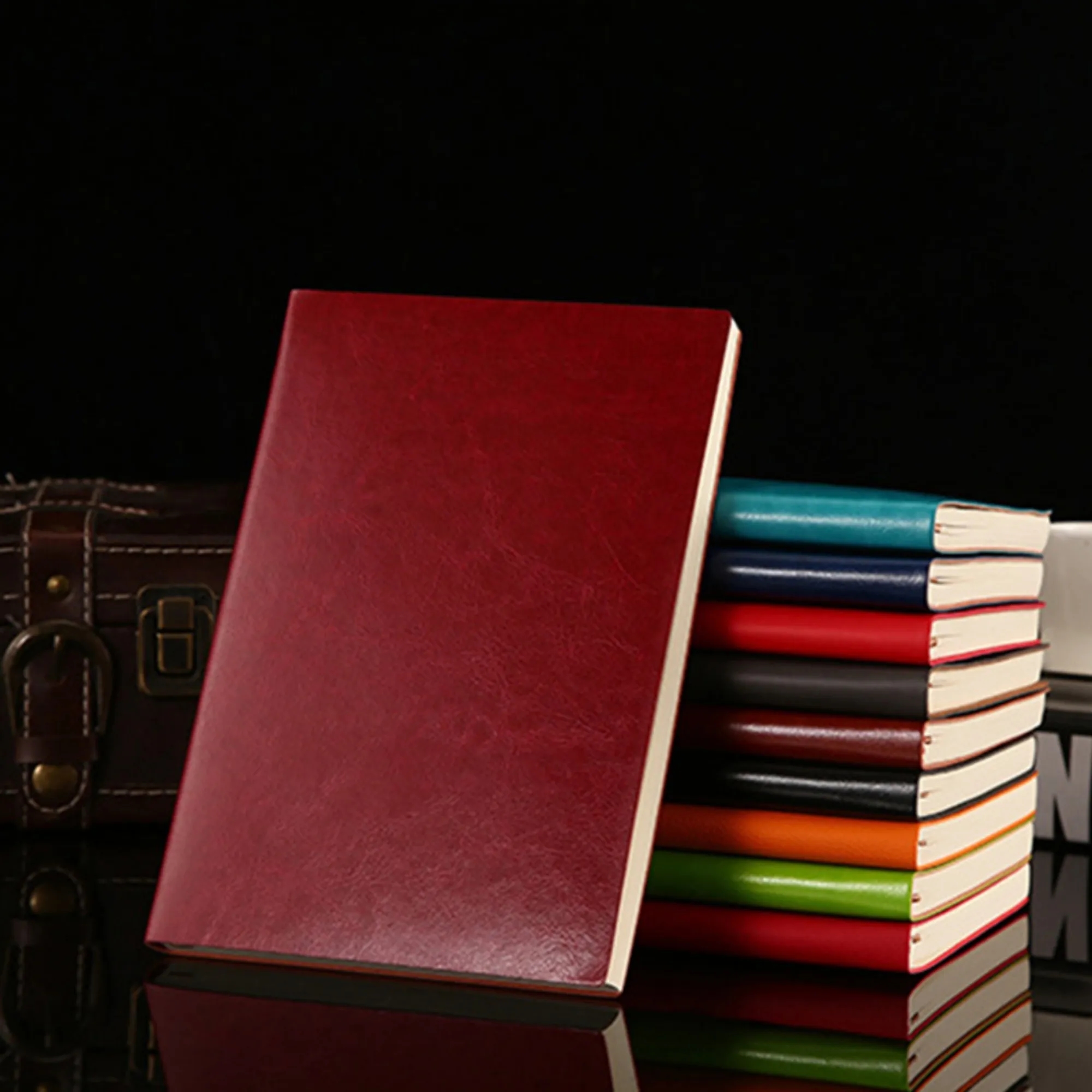 PU Leather A5 Notebook Woodfree Paper 1
