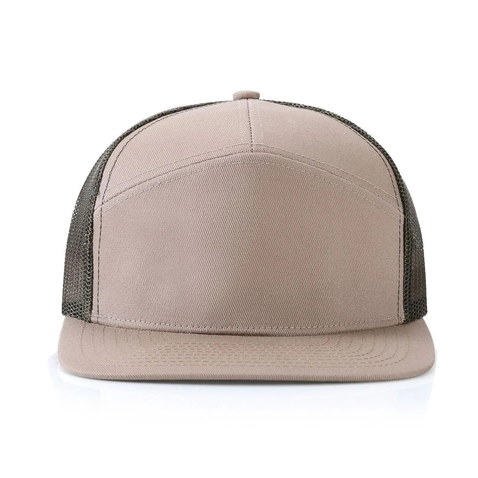Adult Structured Flat Visor Snapback Cap 1