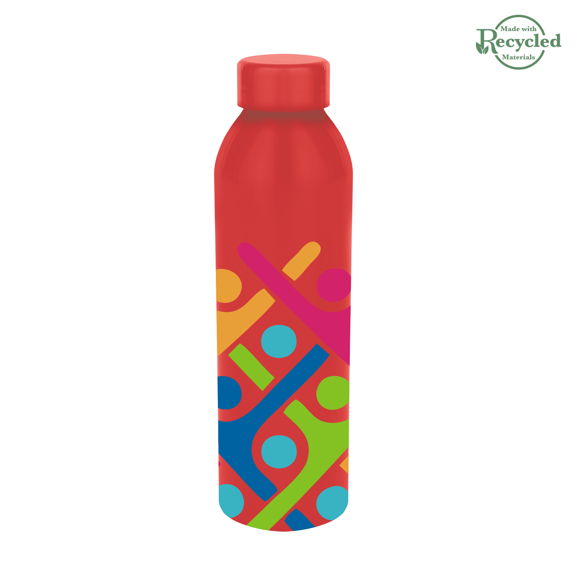 22 Oz. Full Color Serena Recycled Aluminum Bottle, custom water bottle with logo imprint 10