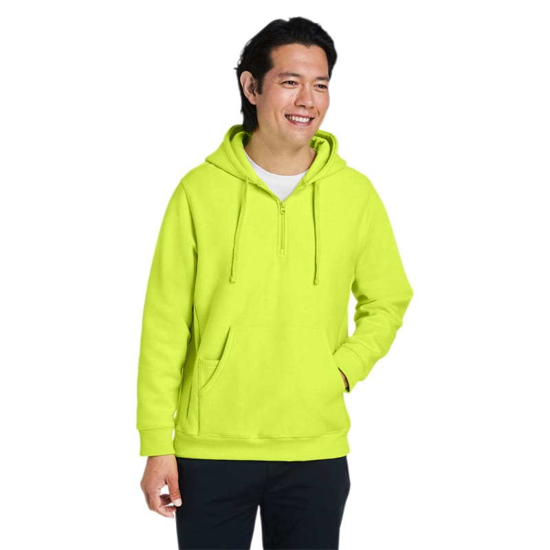 Team 365 Unisex Zone HydroSport™ Heavyweight Quarter-Zip Hooded Sweatshirt 12