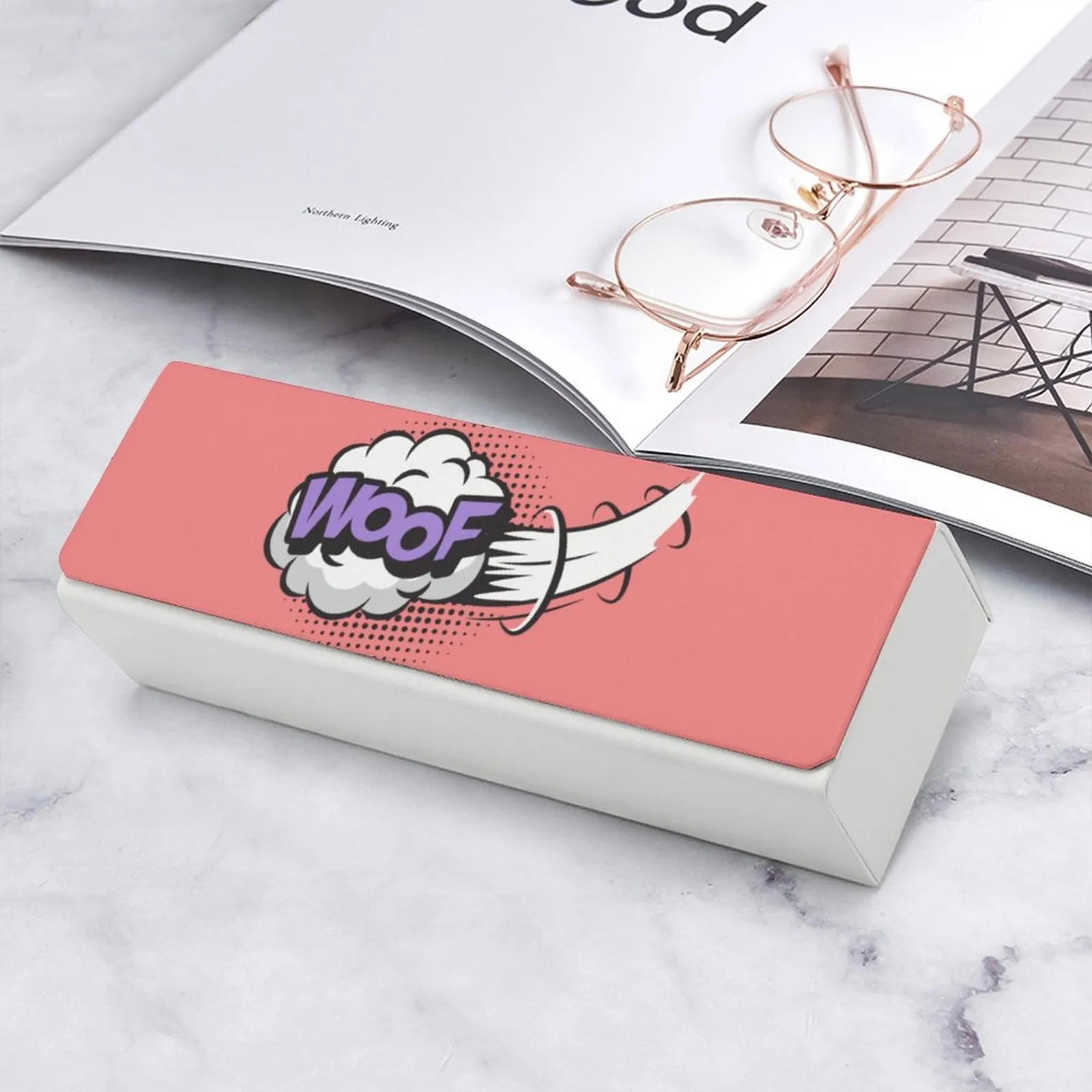 Custom Leather Eyeglass Case with Magnetic Closure Personalized for Gifts Promo 10