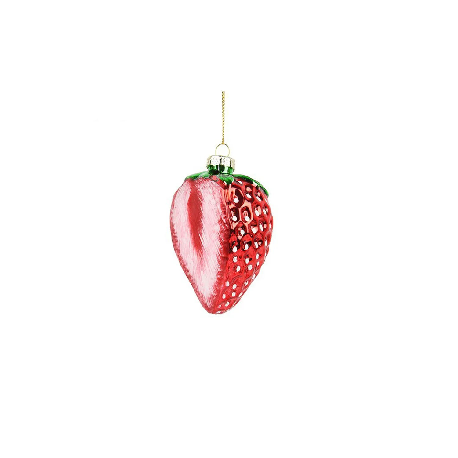 Glass Christmas Tree Vegetables and Fruits Hanging Ornaments 1