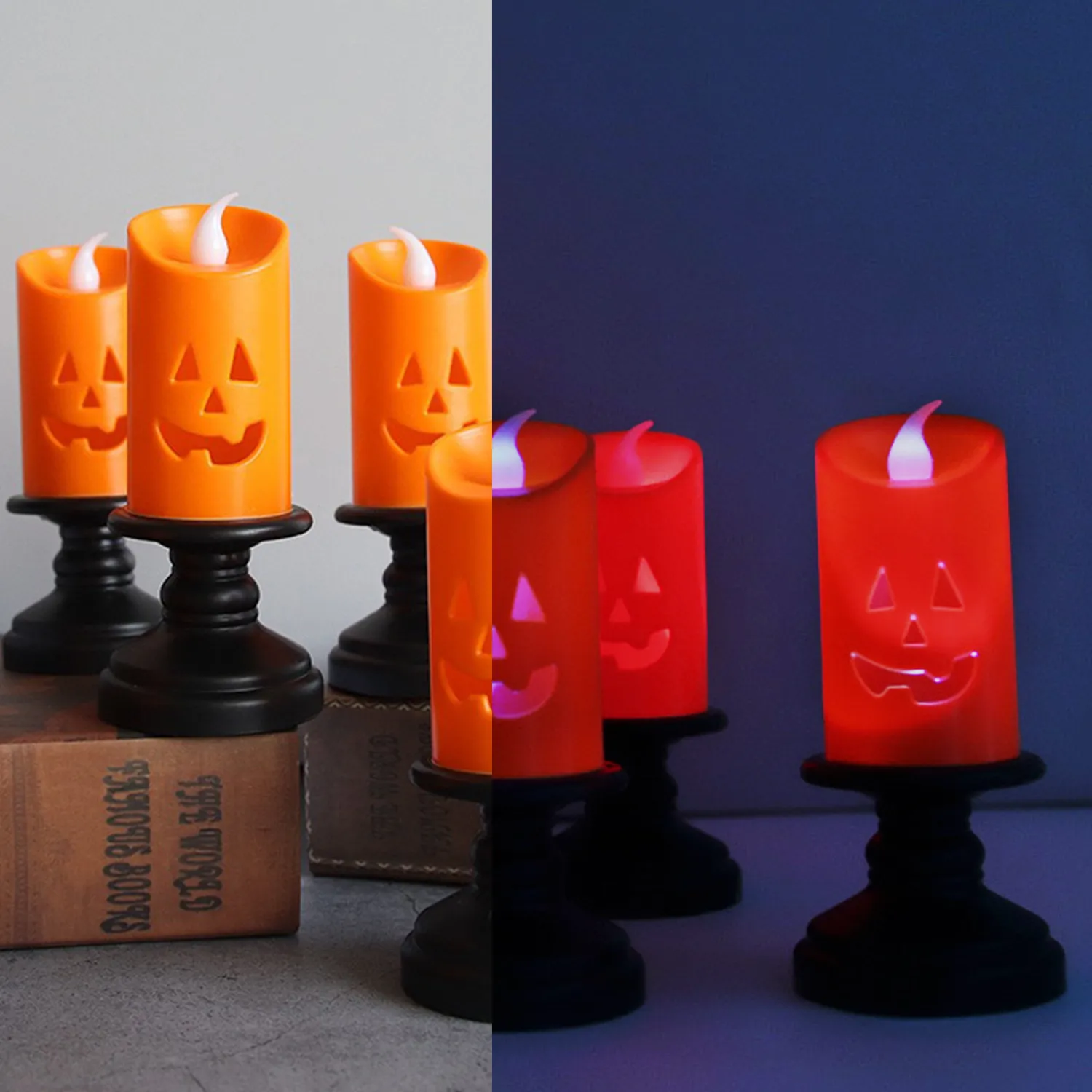 Halloween Creative LED Pumpkin Candle Lamp 2