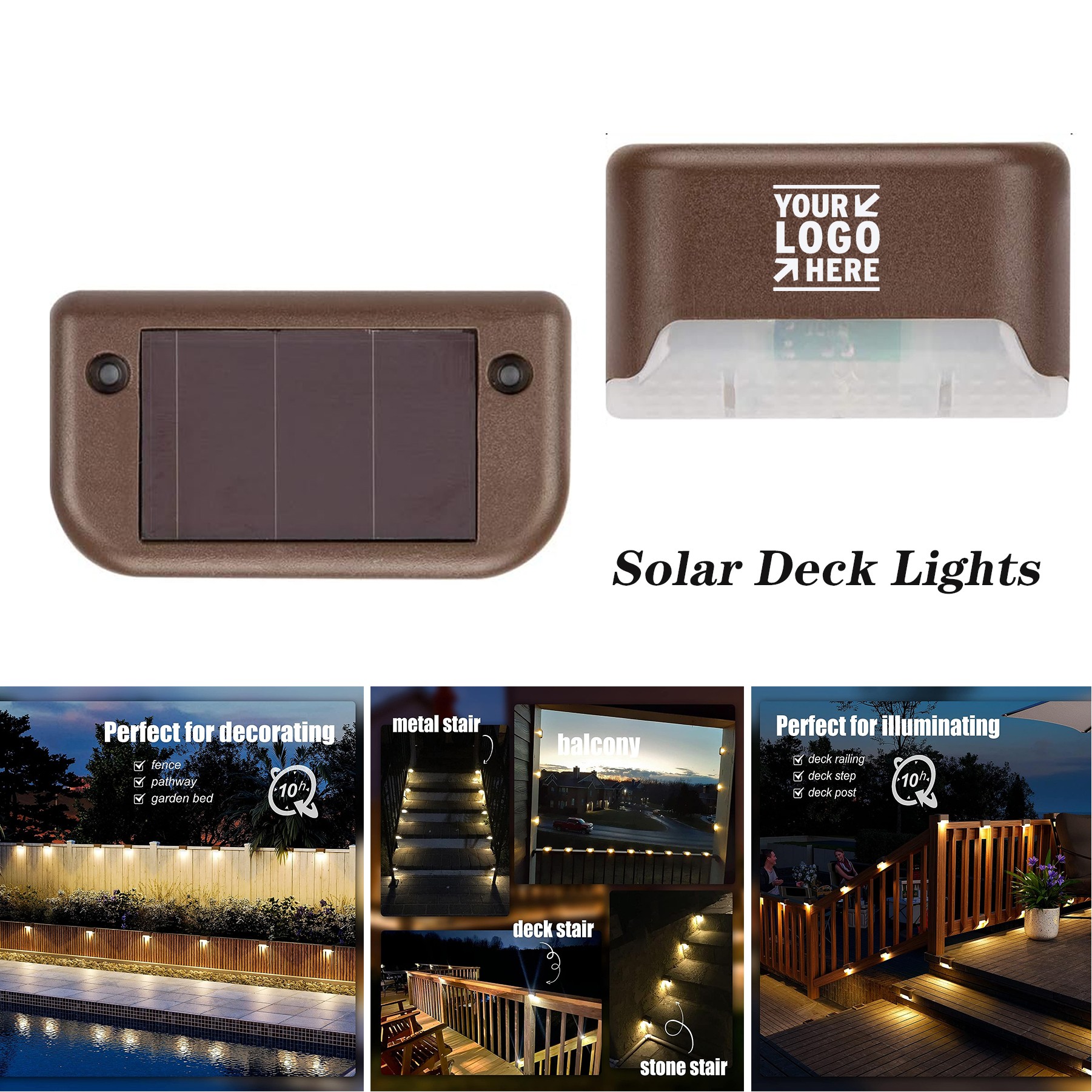 Outdoor Waterproof Yard Pathway Solar Deck Step Led Light 3
