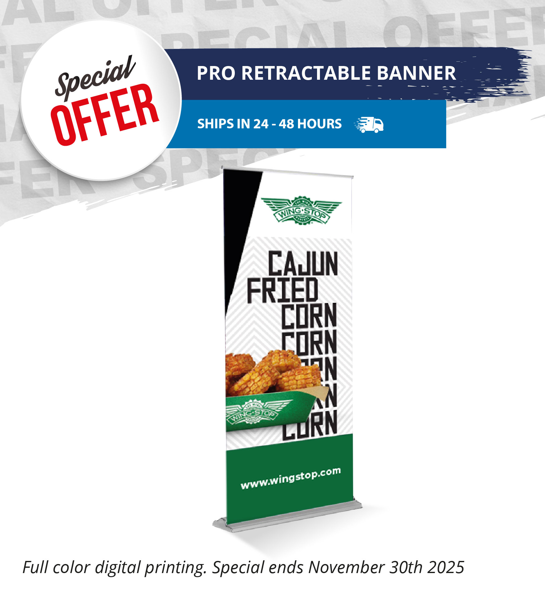 Below EQP Banner Pro Retractable Stand Single Sided (36" x 92")