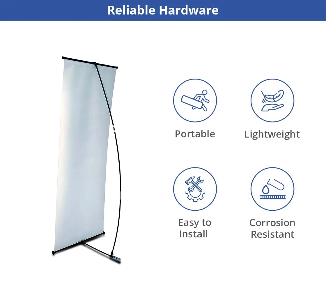 L Banner Stands - Hardware only (2 ft x 5.33 ft) 2