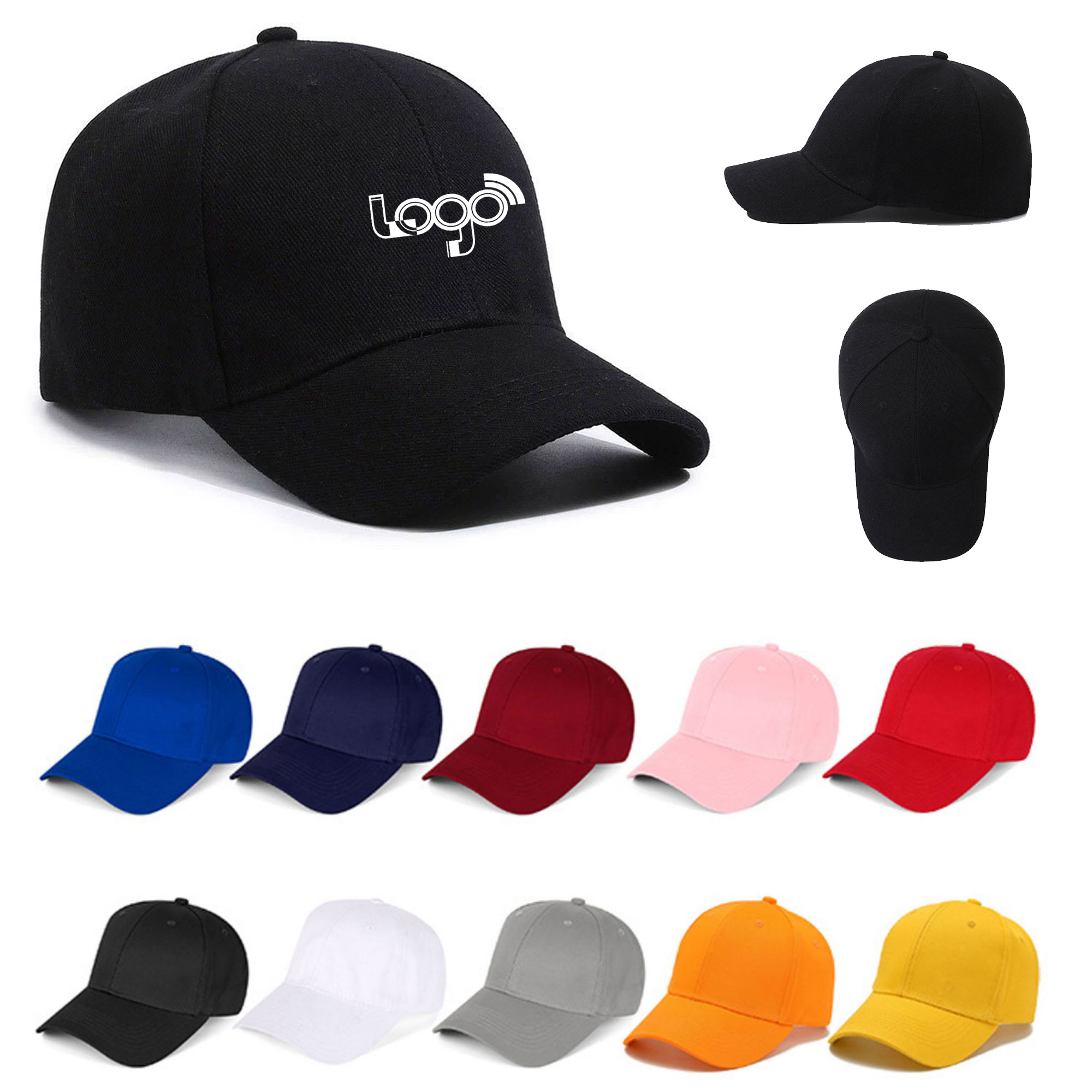 MOQ20 Adjustable Unisex Classic Embroidered Baseball Cap 2