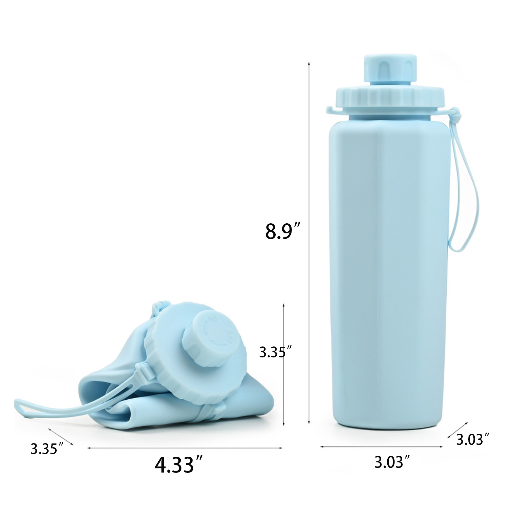 Foldable Silicone Sports Kettle 1