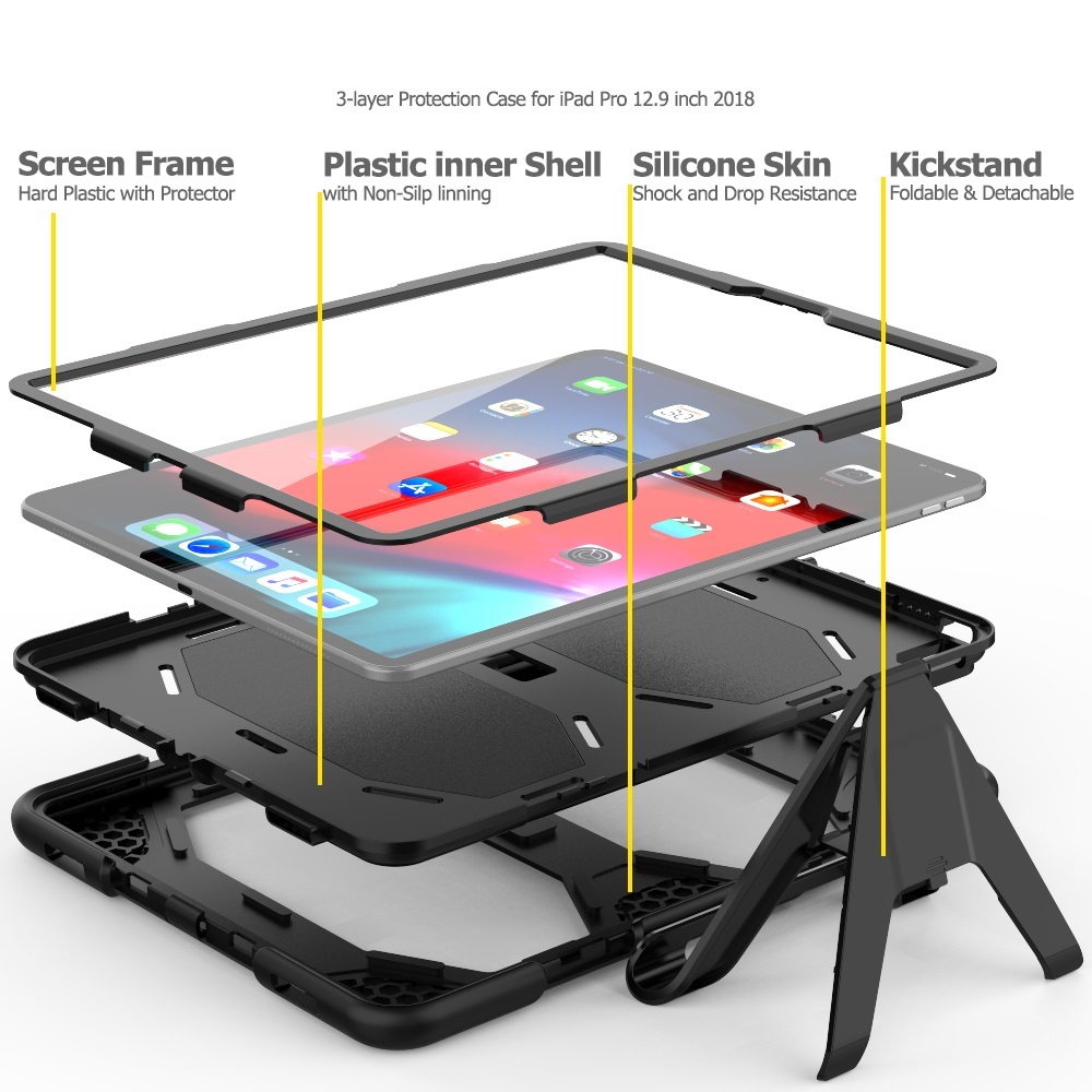iPad Pro 12.9" Rugged Case w/Stand 3