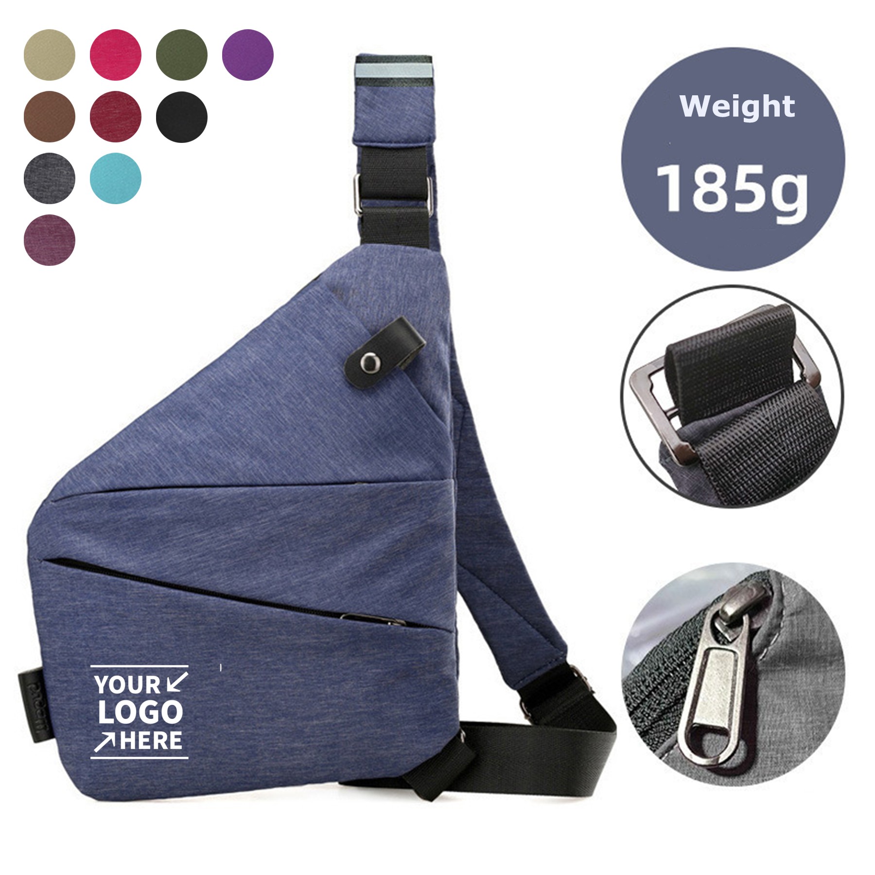 Anti Theft Lightweight Slim Crossbody Shoulder Bag