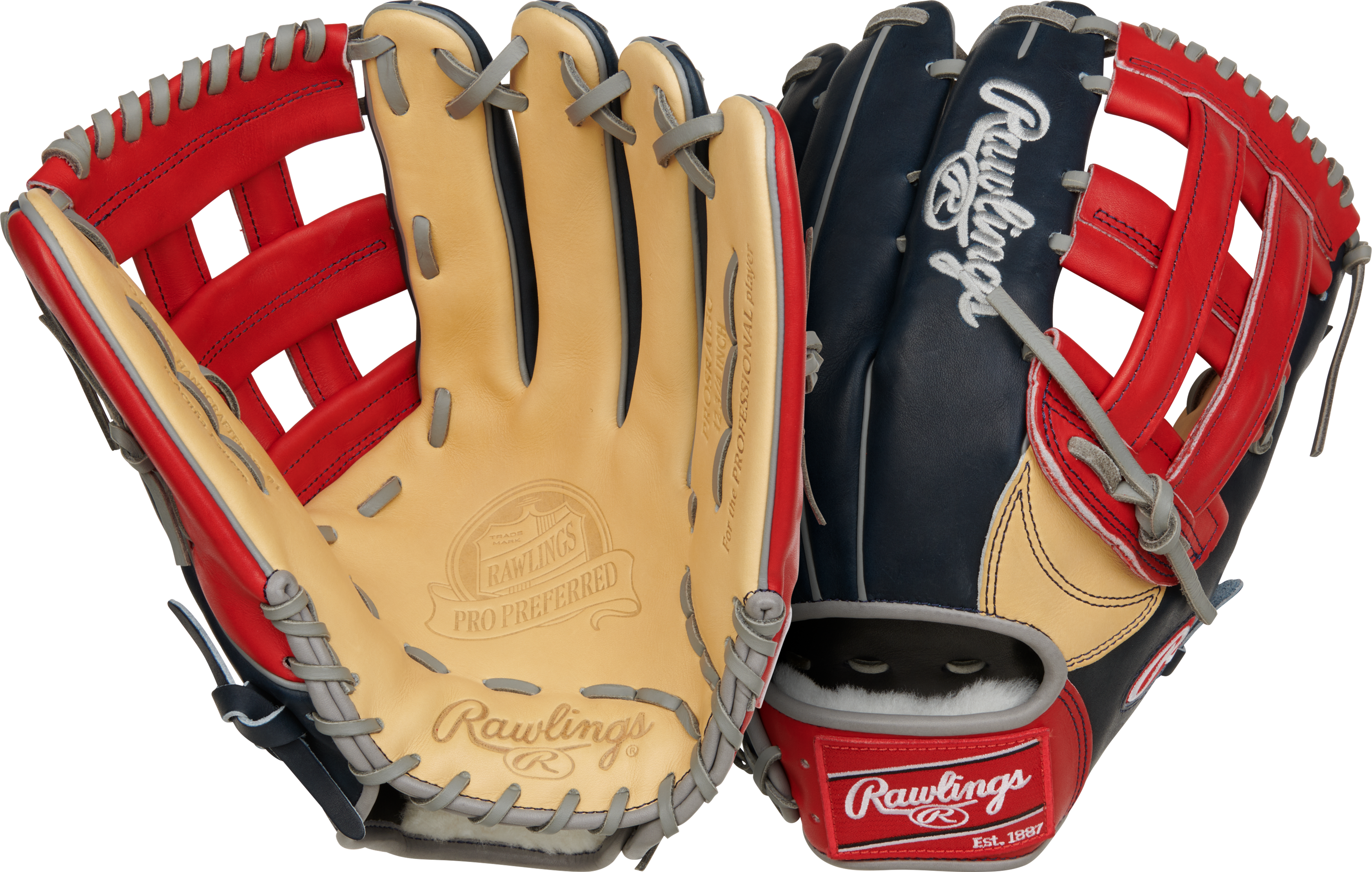 Rawlings Pro Preferred 12.75 in Baseball  Glove, Outfield 1
