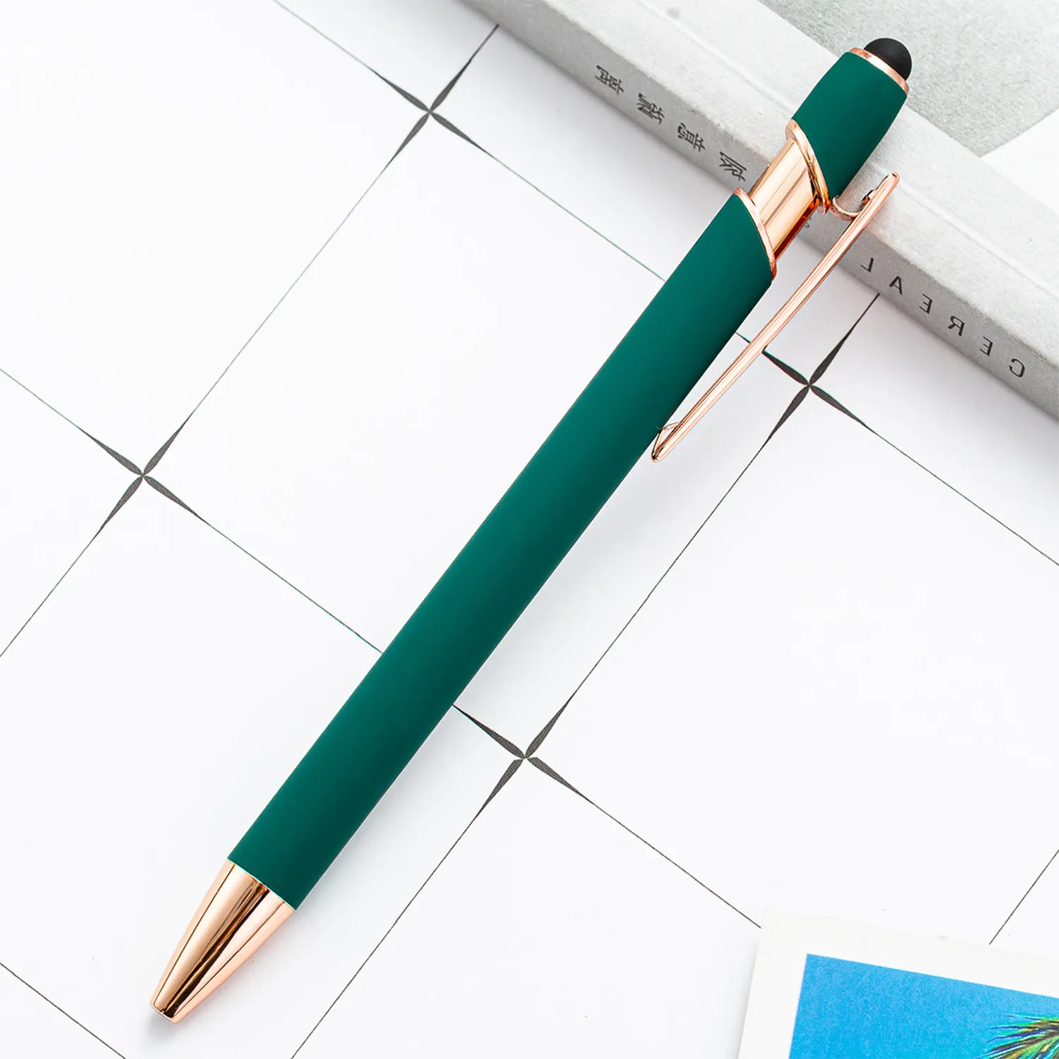 Retractable ballpoint Pen 2-in-1 Stylus 6