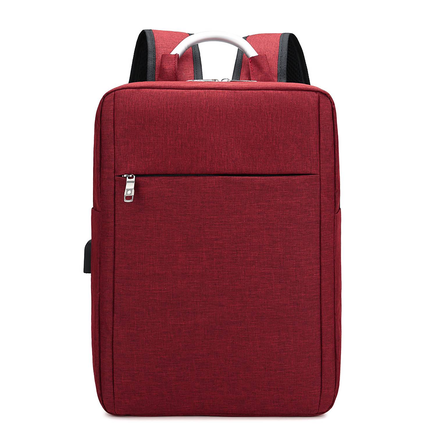 Mens Business Laptop Backpack w/ USB Charging Port 4