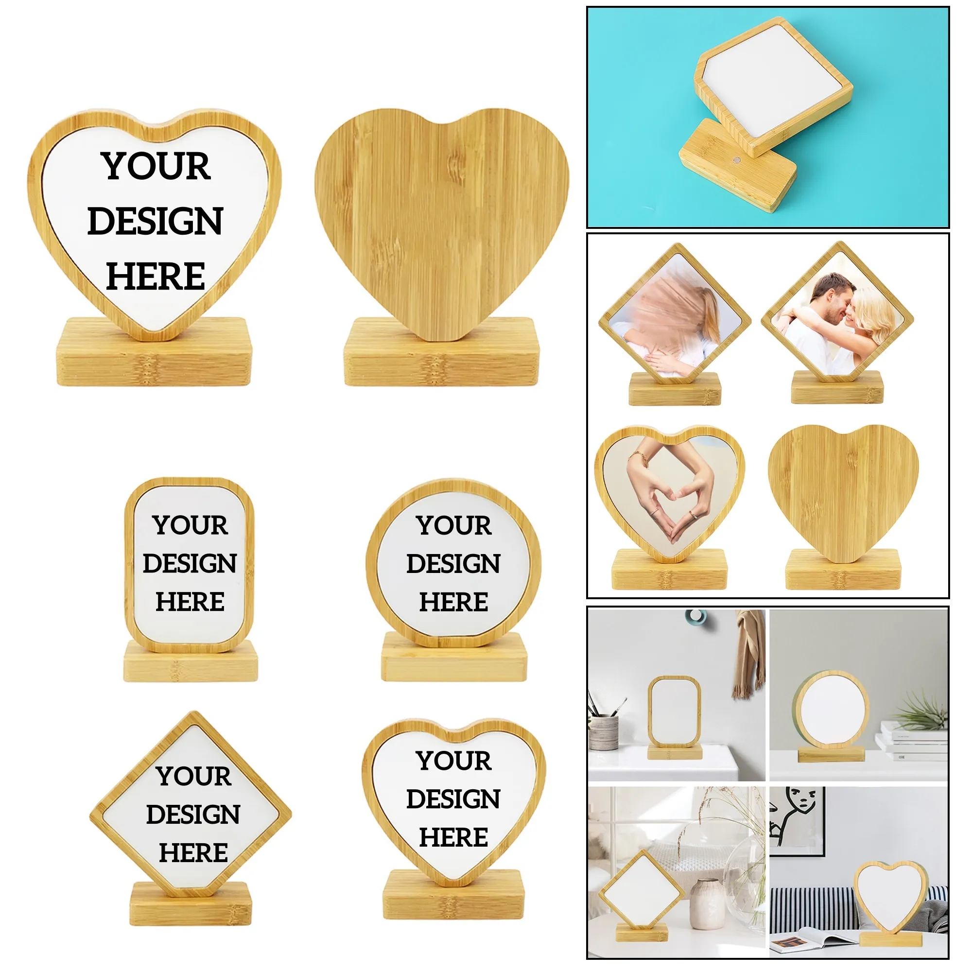 Modern Bamboo DIY Photo Frame Gift 3