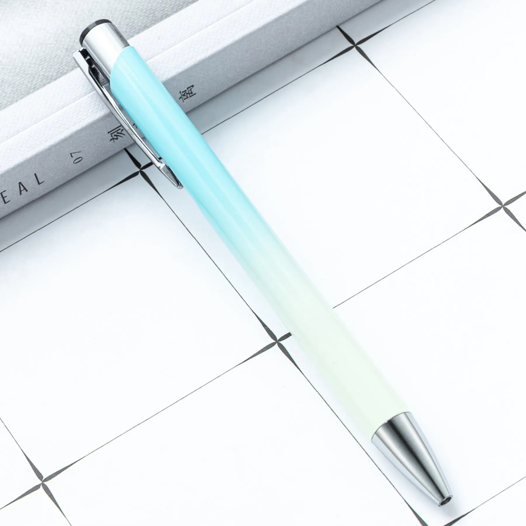 Gradient Color Metal Advertising Click Ballpoint Pen 13