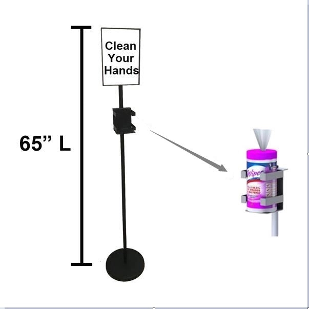 Metal Wipes Floor Stand 2