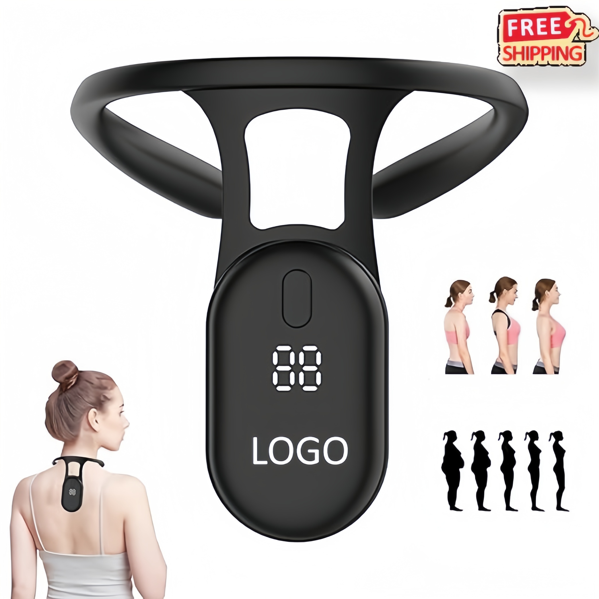 Real Time Posture Monitor with 25 Degree Alert Memory Storage Screen 5