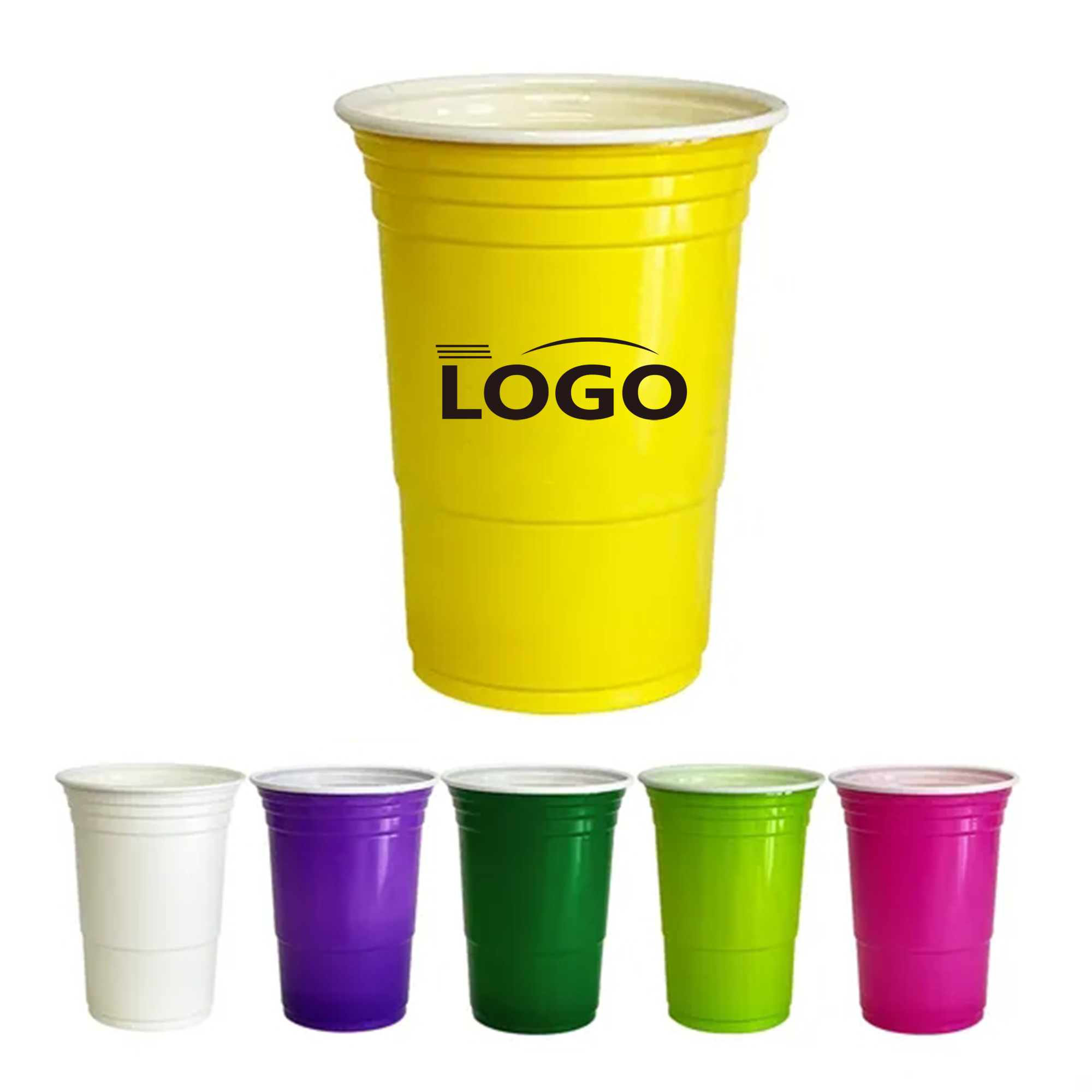 16oz Multicolor Party Cups 2