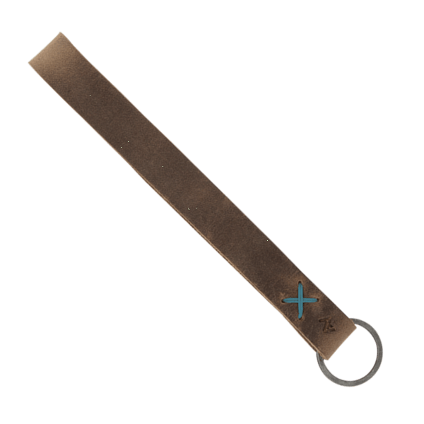 Hayward Leather Wrist Keychain with Metal Split-Ring 85