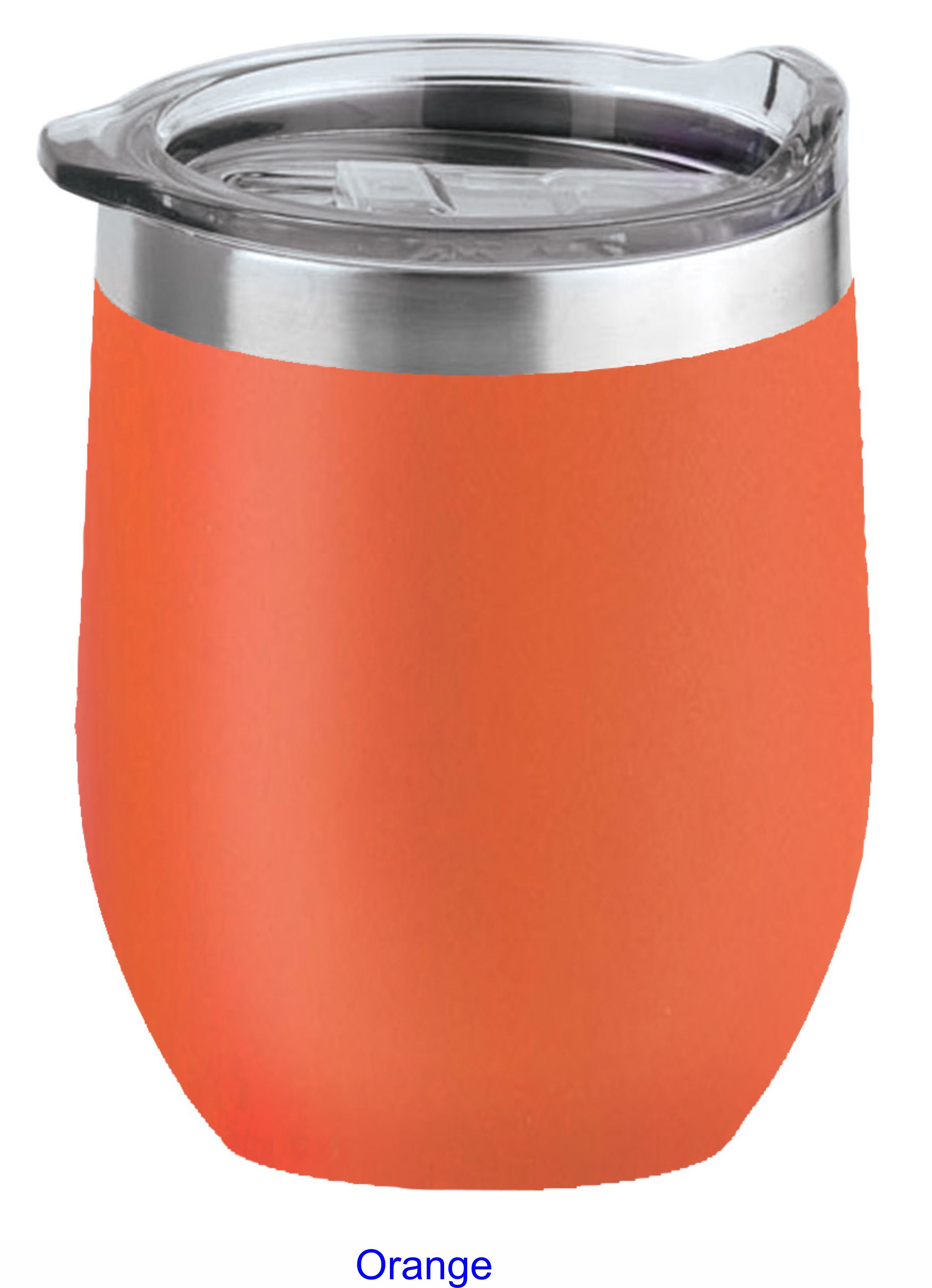 16 Oz. Tahoe Stemless Wine Glass w/Lid Stainless Steel 10