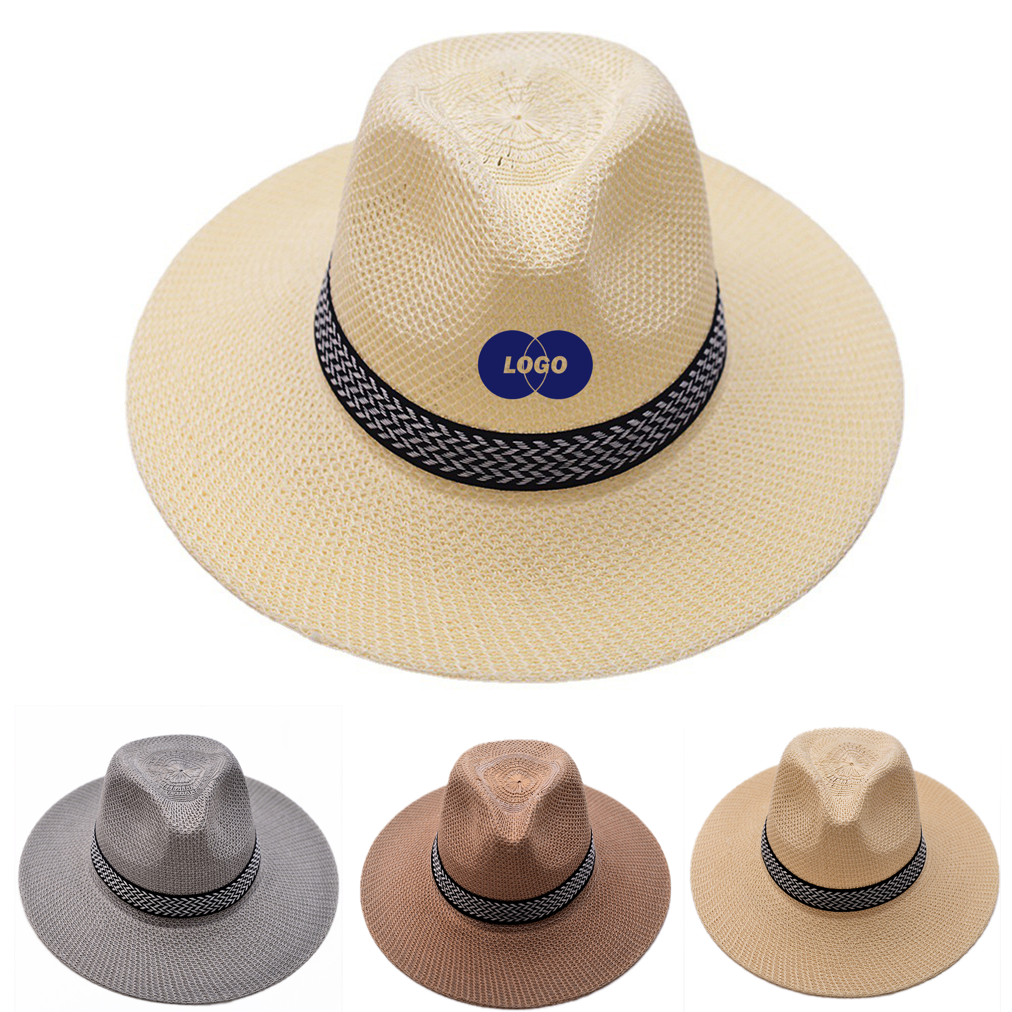 Outdoor Boater Straw Hat 2