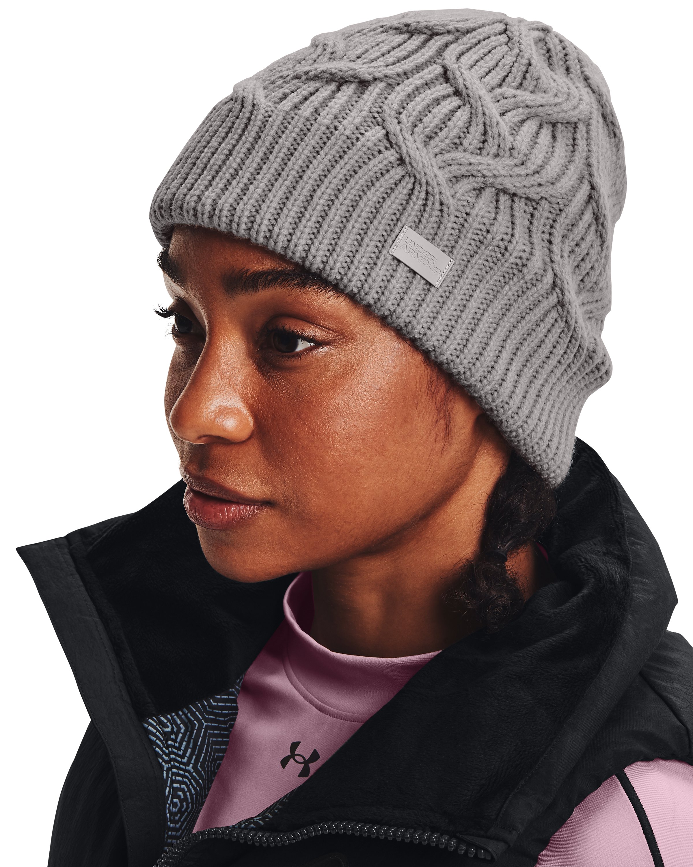 Women's UA Around Town Fleece Beanie  6