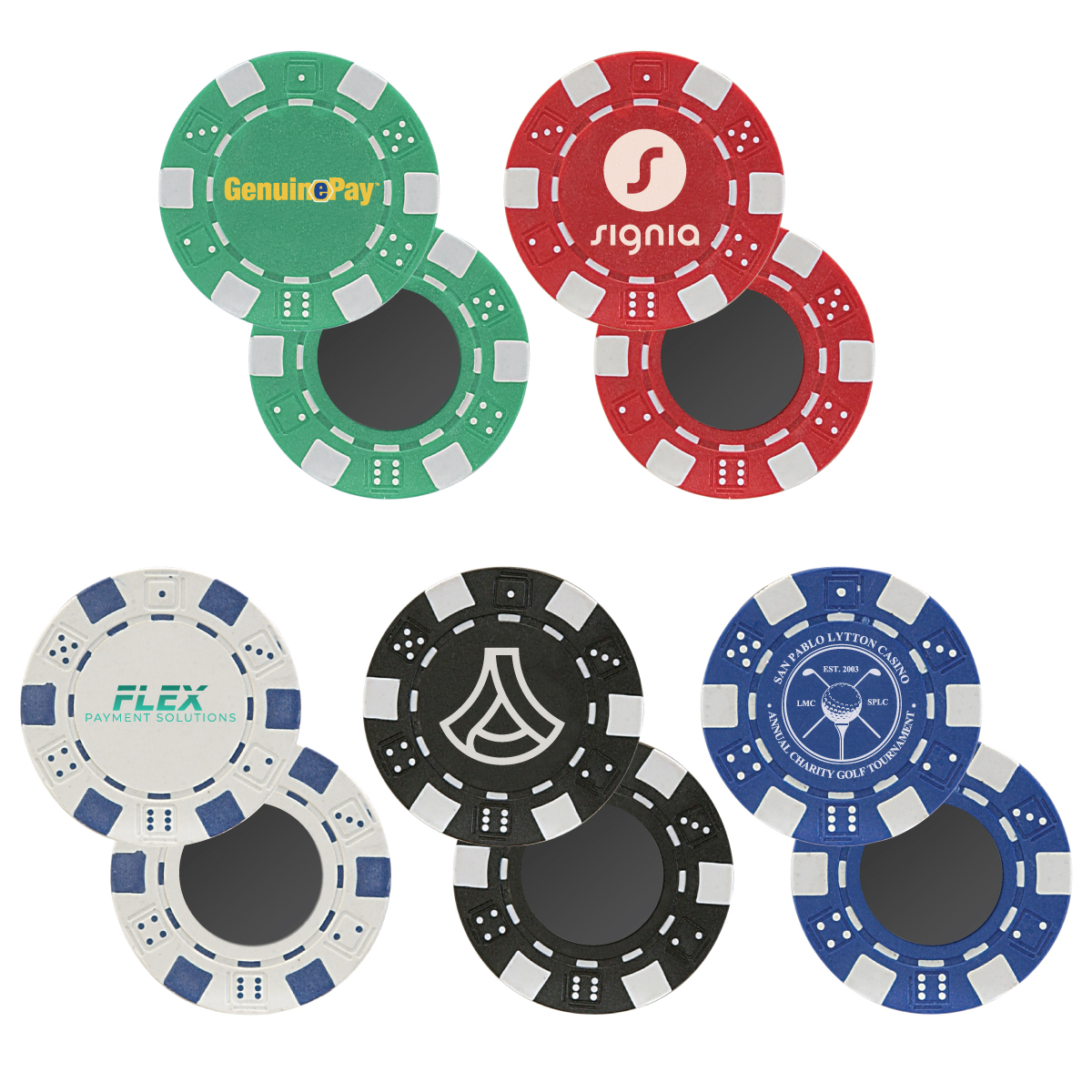 11.5 g Professional Clay Poker Chips w/Magnet 2