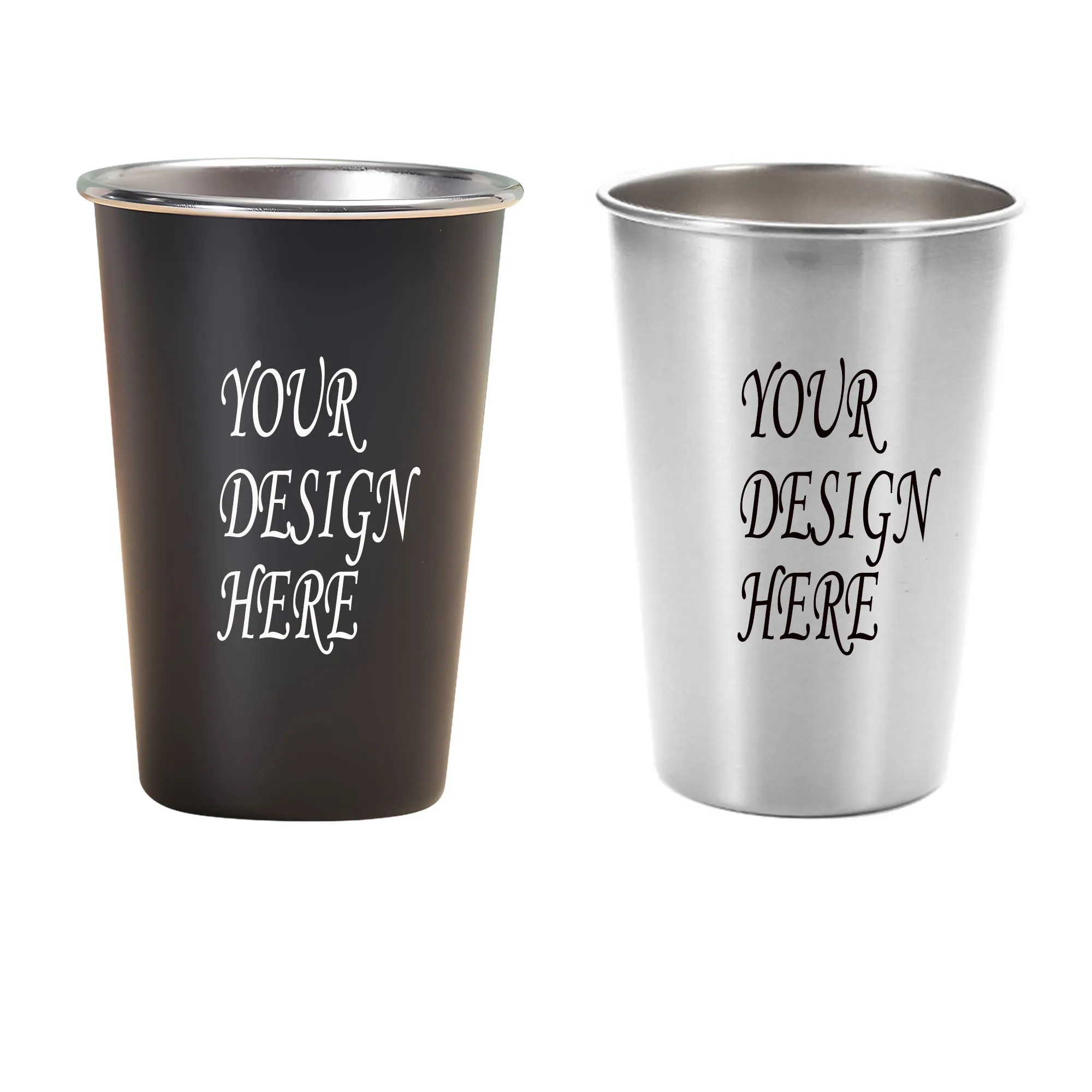 16oz  Stainless Steel Pint Cup  MOQ 100 3