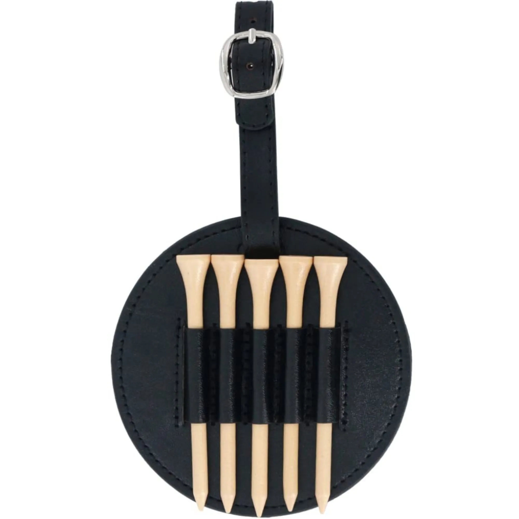 Leather Golf Tee Storage Pouch With Multiple Slots 2