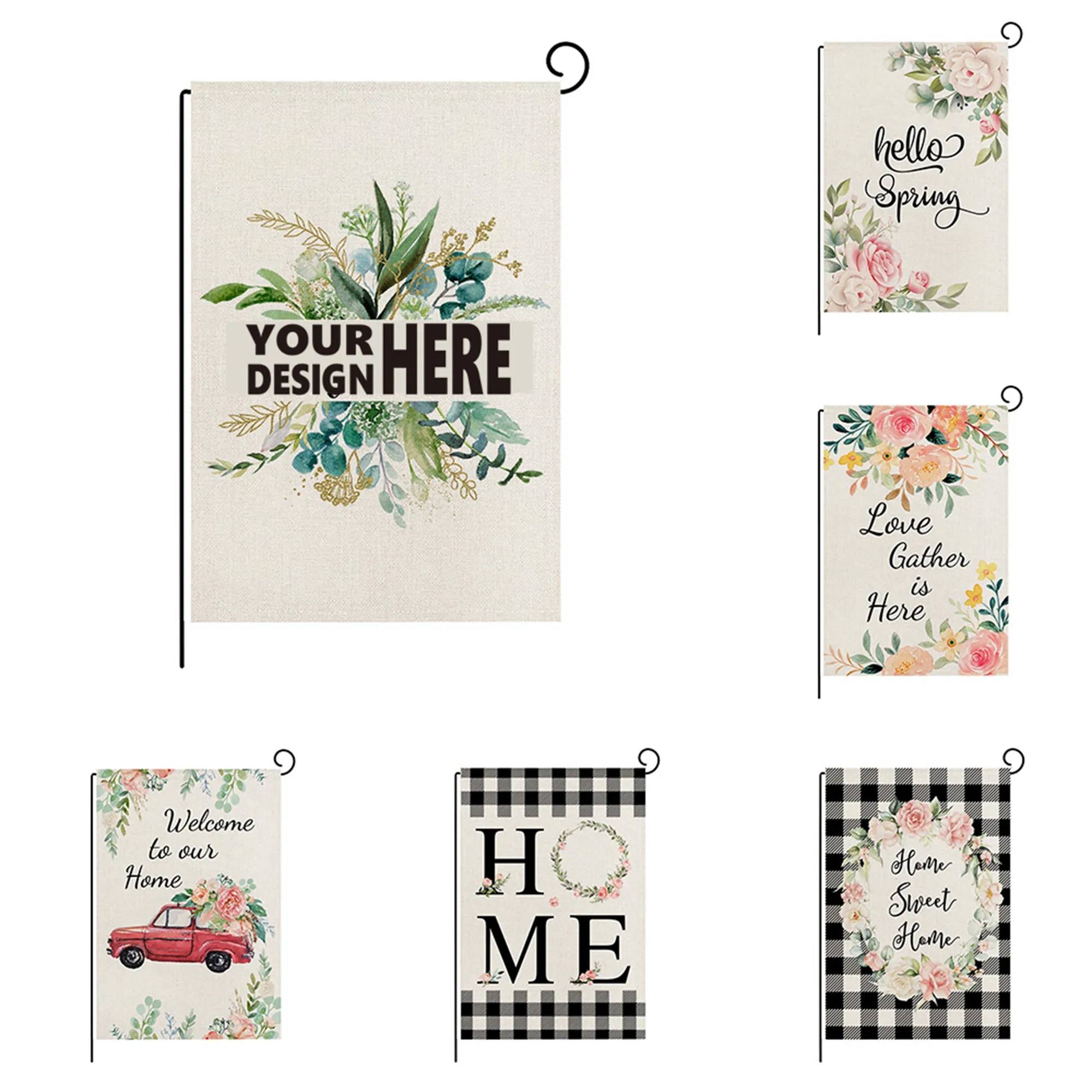 Flax Festival Garden Flag Custom Outdoor Decor