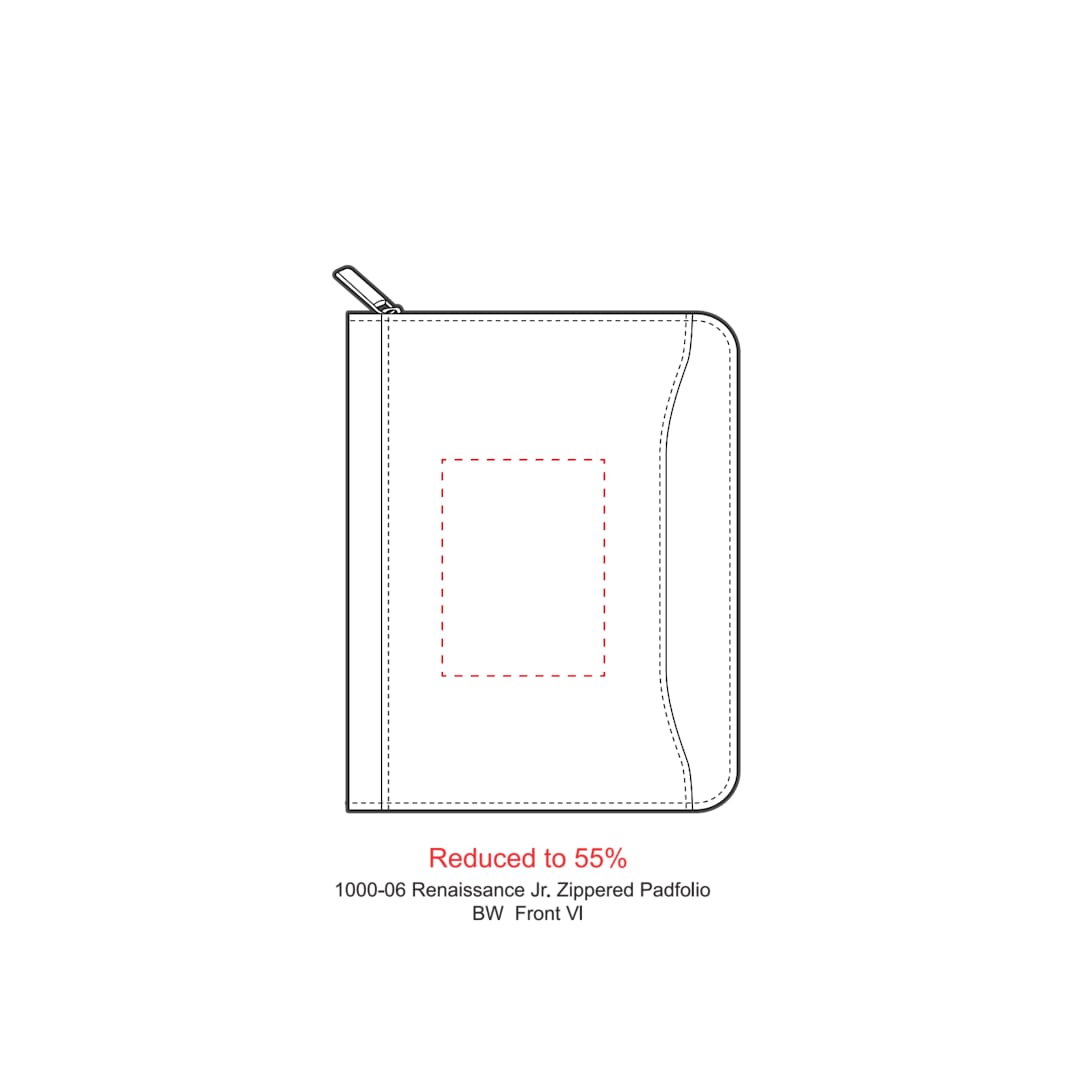 FSC® Mix Renaissance Jr. Zippered Padfolio 17