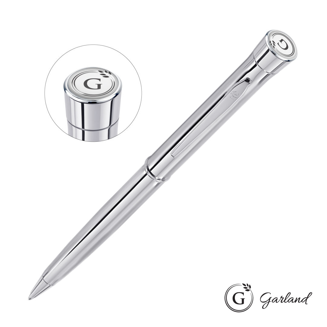 Garland® Signature Twist Ballpoint Pen - Chrome 8