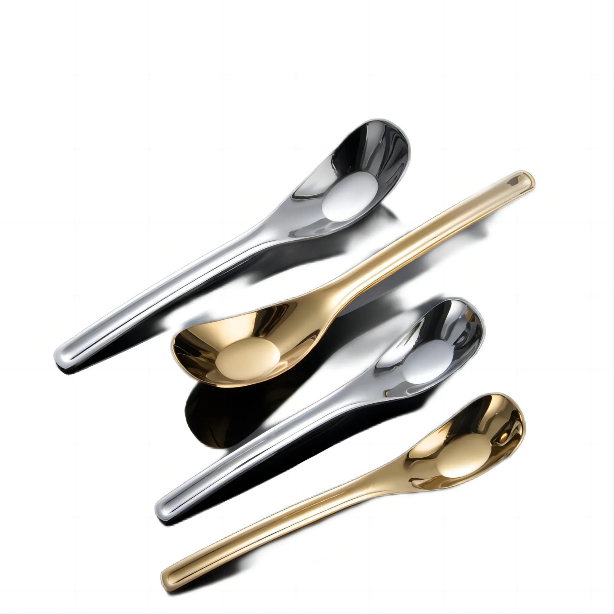 316 Stainless Steel Yuanbao Spoon 304 Flat Bottom 1