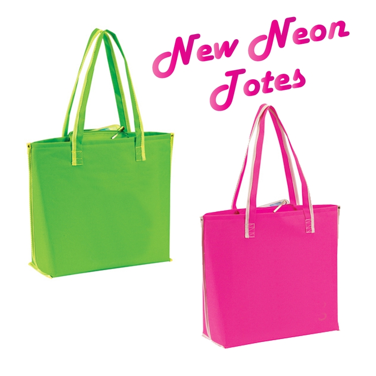 Neon Lambent Shopping Tote Bag 2