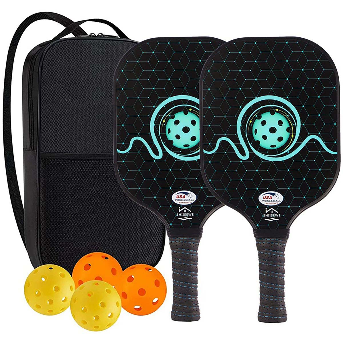 Fiberglass Pickleball Set for Training and Games 21