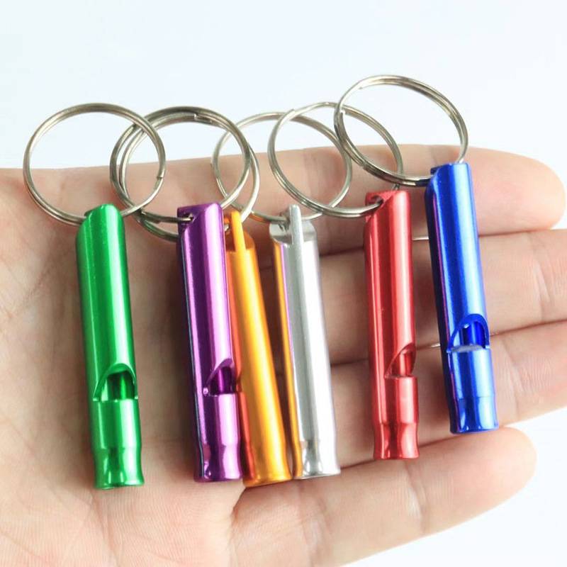 Aluminum Alloy Mini Whistle Keychain 3