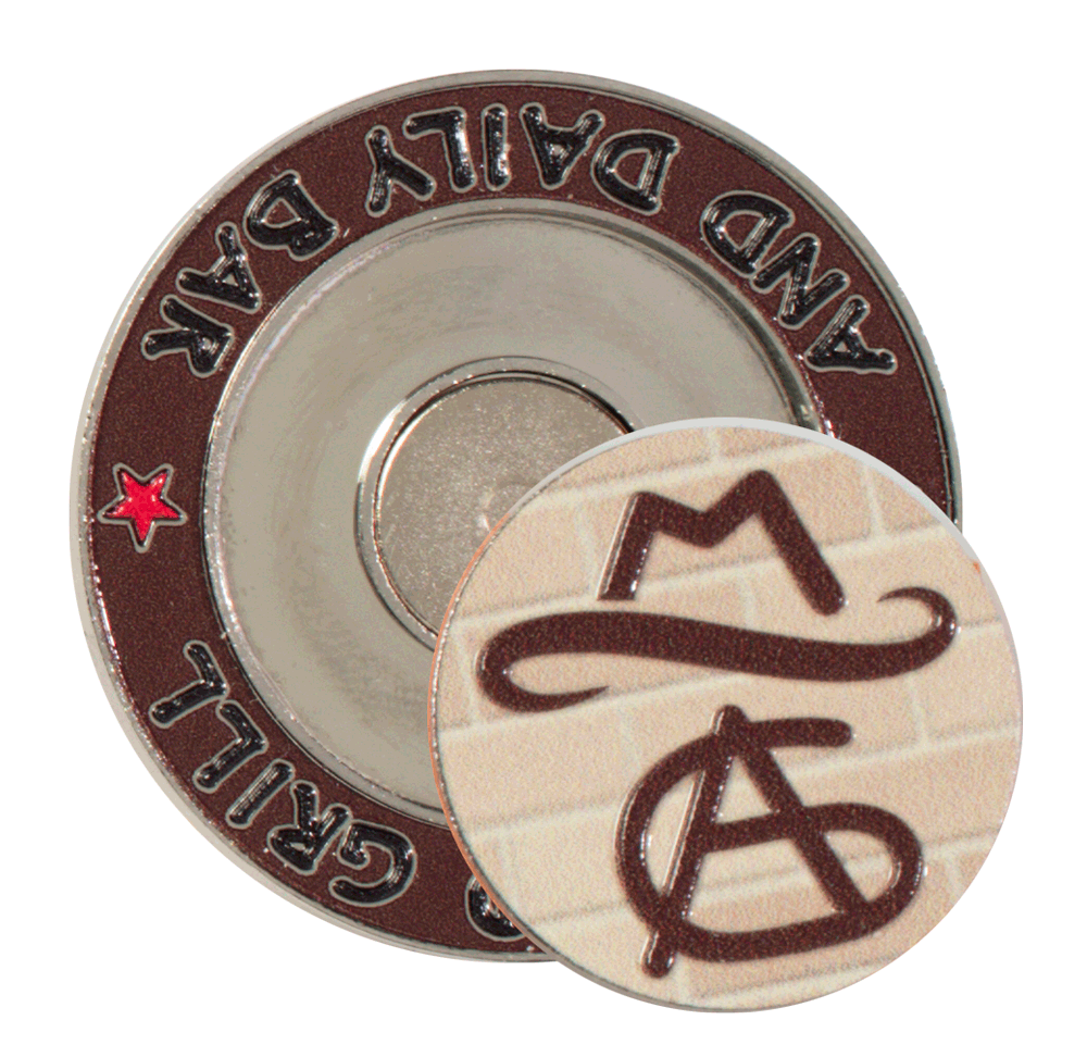 Texture Tone® Golf Ball Marker Coin w/ Magnetic Ball Marker 4