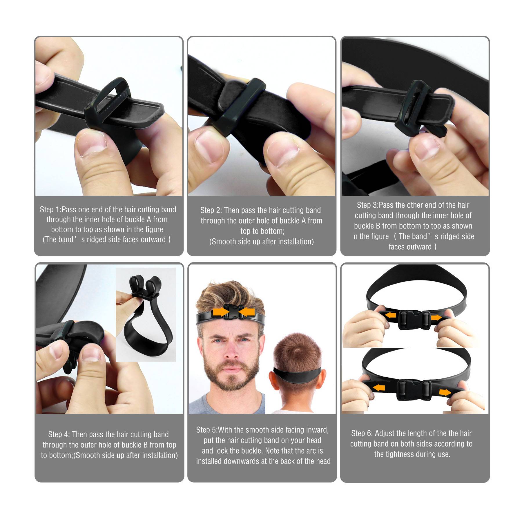 Adjustable DIY Self Hair Trimming Guide 6