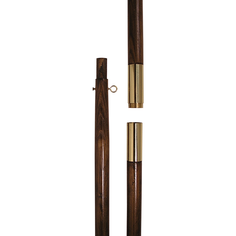 8' x 1.25" Oak Hardwood Pole 2